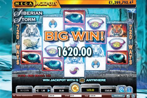 MegaJackpots Siberian Storm Slot by IGT .